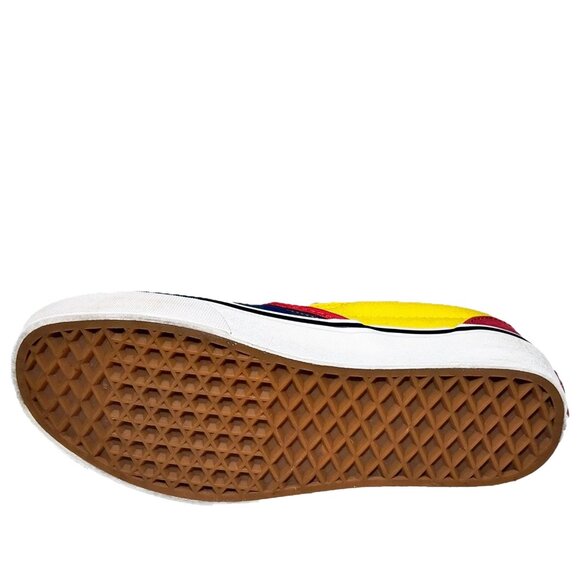 VANS Classic Slip On OTW Rally Shoes Checkerboard Blue Red Yellow Women 6.5 - Picture 7 of 7
